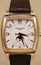 Patek Philippe Gondolo Silver Dial on Brown Leather 5135J-001 Complete 2006
