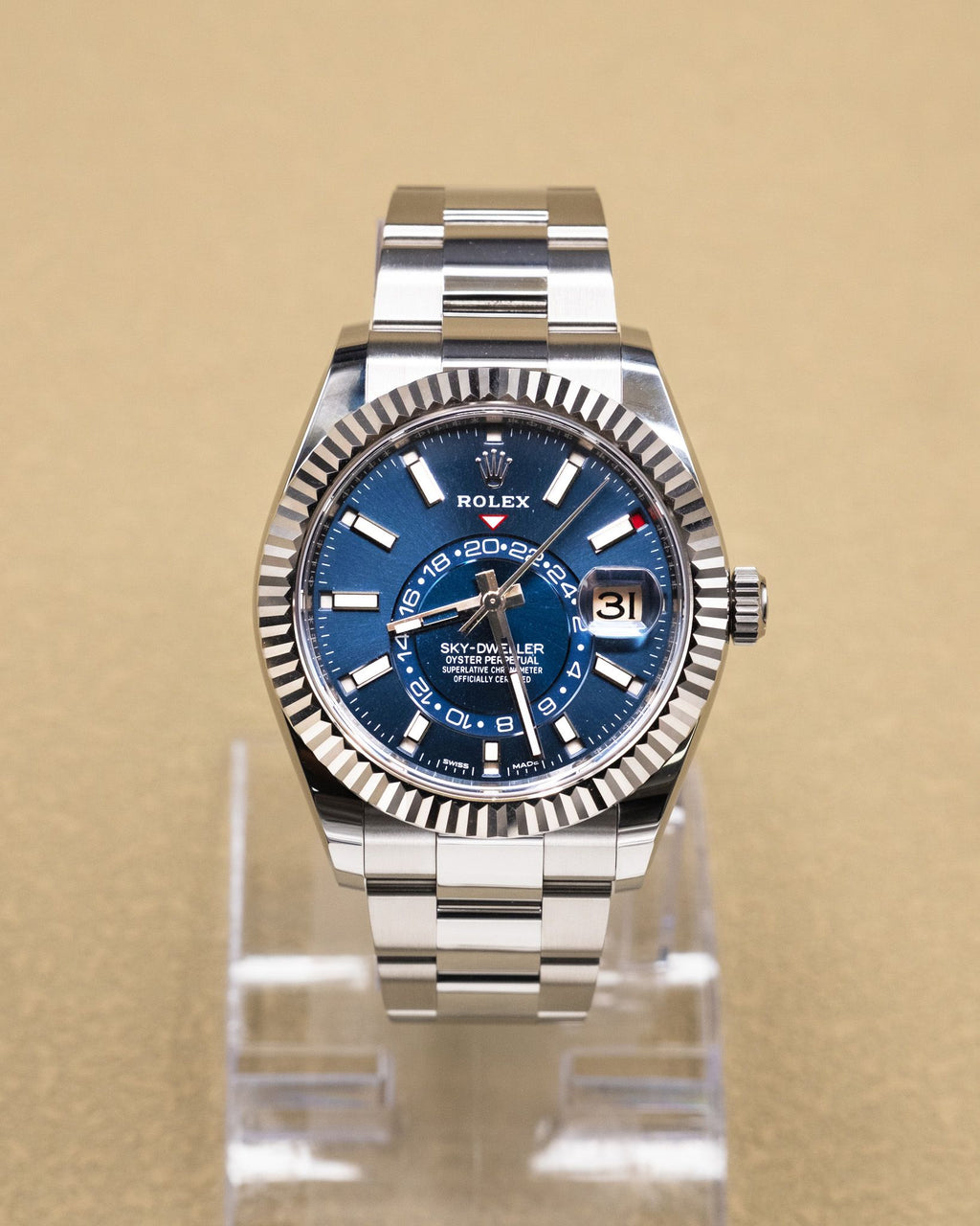 Rolex SkyDweller Blue Dial on Oyster 326934 Complete 2021