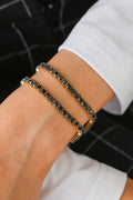 Classic Diamond Tennis Bracelet in 14K Gold, 7.76ct B-7755BLK