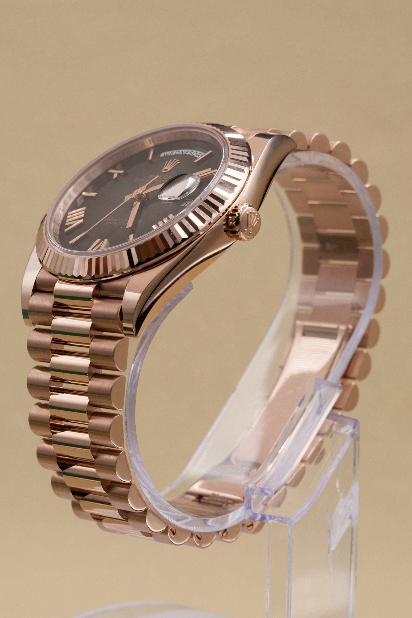Rolex Day-Date 40 Slate Ombre Roman Dial on President 228235 Complete 2026