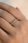 White Gold THIN Eternity Ring 0.48 cts.