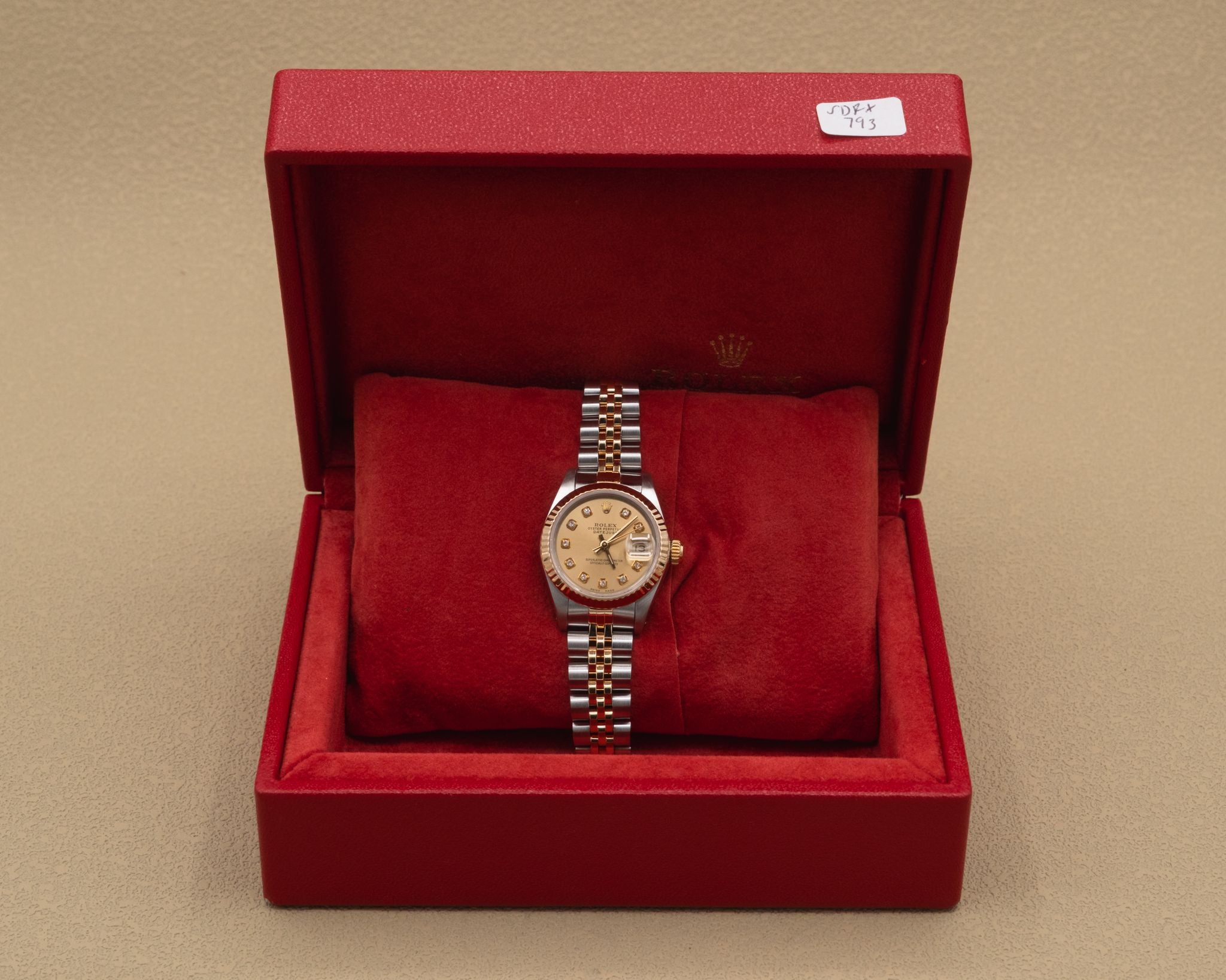 Rolex Datejust Lady Champagne Diamond Dial on Jubilee 69173