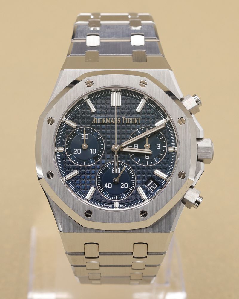 Audemars Piguet Royal Oak Chronograph "50th Anniversary" Blue Dial on Bracelet 26240ST.OO.1320ST.01 Complete 2022