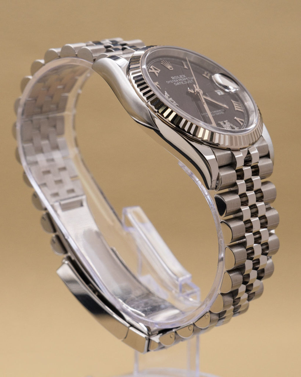Rolex Datejust 36 Aubergine Purple Diamond Roman Vi And Ix Dial on Jubilee 126234 Complete 2026