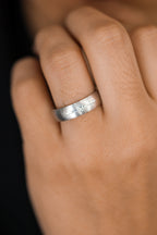Men's Princess & Baguette Ring 0.3 cts.