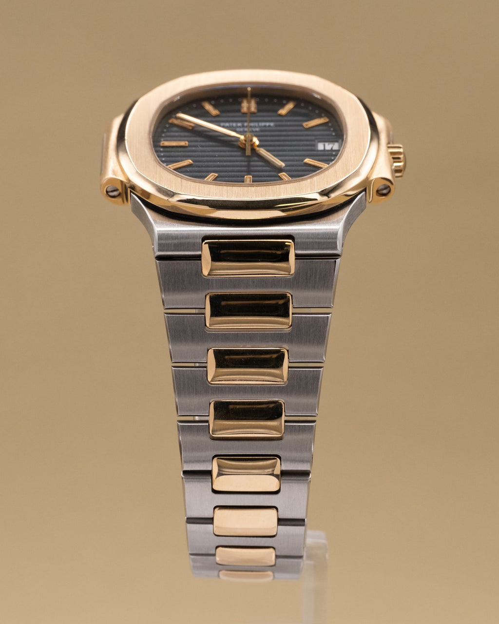 Patek Philippe Nautilus Blue Dial on Two tone 3800/001 Papers 1994