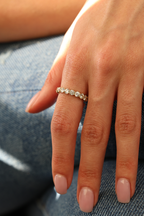 Round Natural Diamond Eternity Band 18KT Rose Gold 4.68ct R-468