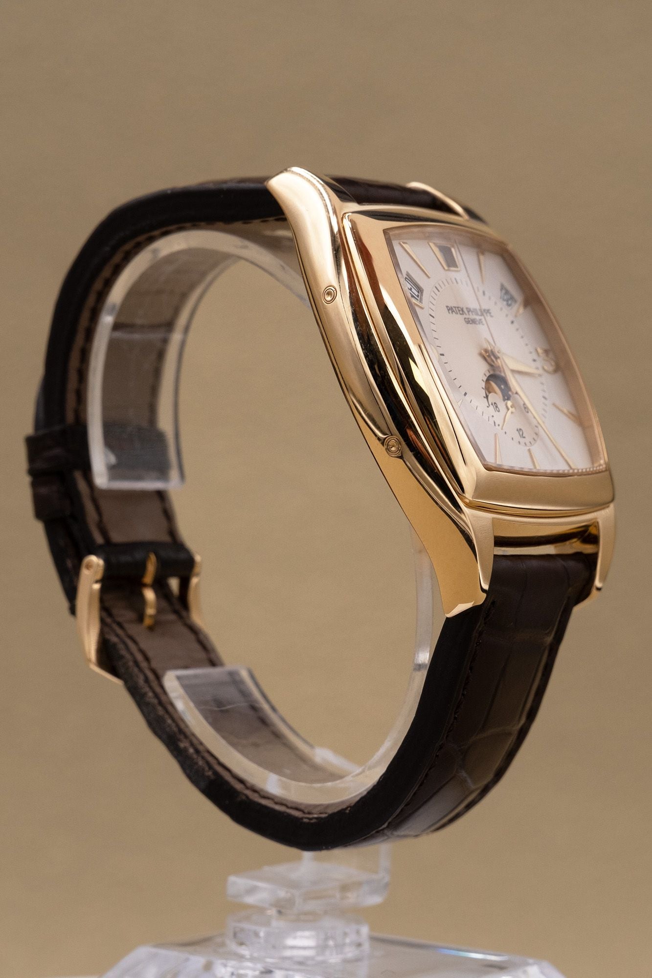 Patek Philippe Gondolo Silver Dial on Brown Leather 5135J-001 Complete 2006