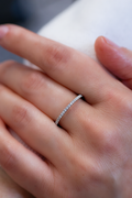 White Gold THIN Eternity Ring 0.3 cts.