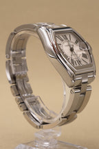 Cartier Roadster Silver And Steel Roman Dial on Bracelet W62025V3