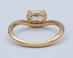 Yellow Gold Wavy Stack Ring Fashion Ring 0.7 cts.