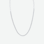 14K Yellow Gold Round Natural Diamond Tennis Necklace 12.3ct N-3622