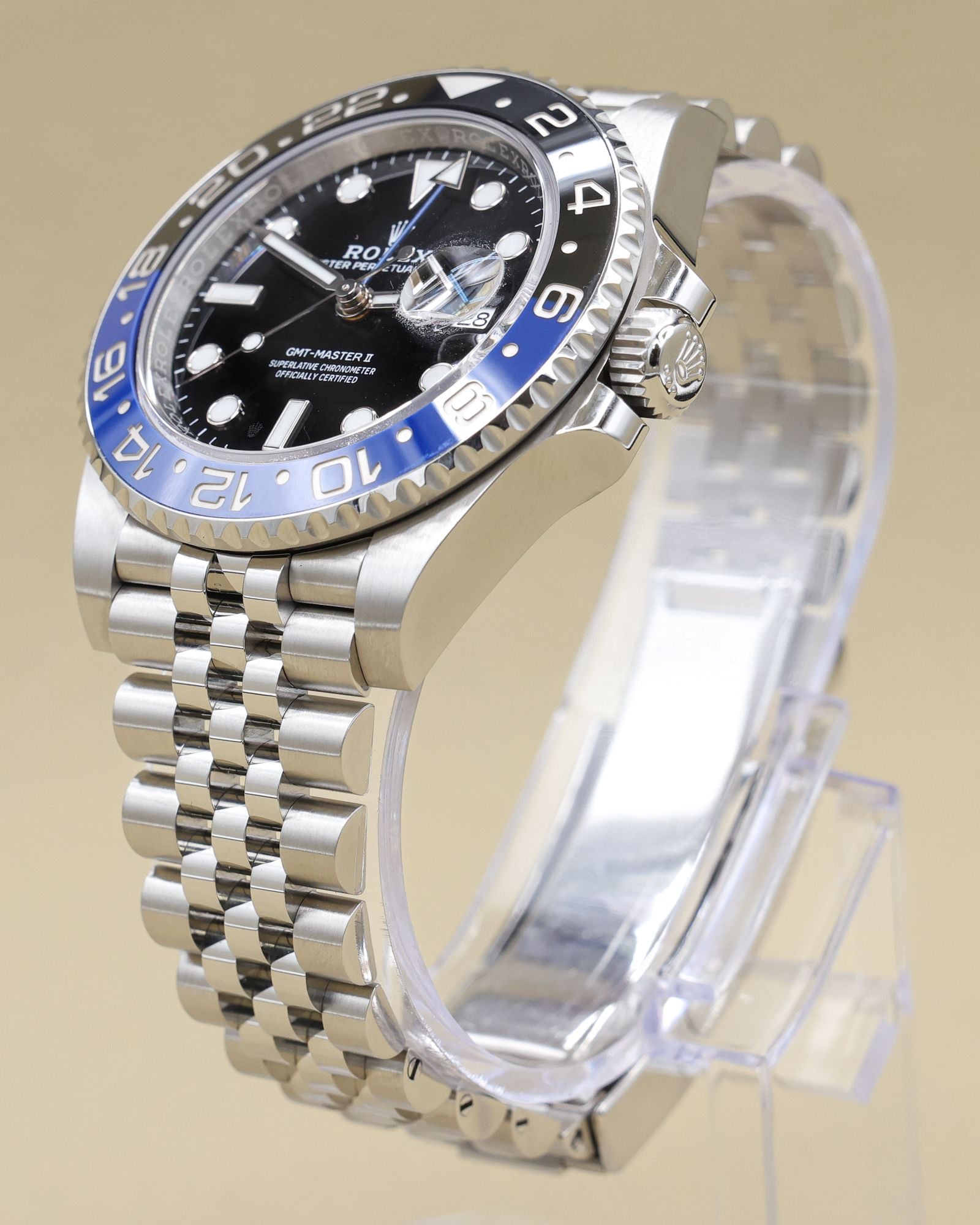 Rolex GMT-Master II Batgirl Black Dial on Jubilee 126710BLNR Complete 2023