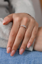 MQ CENTER STONE D SI1 (GIA) - SOLITAIRE IN BEZEL SETTING