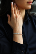 Stunning Round Cut Diamond Tennis Bracelet, 10.48ct B-1245