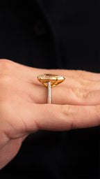 White Gold Engagement Ring 7.29 cts.