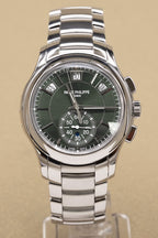 Patek Philippe Complications Flyback Chronograph Annual Calendar Olive Green Sunburst Dial on Bracelet 5905/1A-001 Complete 2024