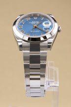 Rolex Datejust 41 Blue Roman Dial on Oyster 126300 Card 2026
