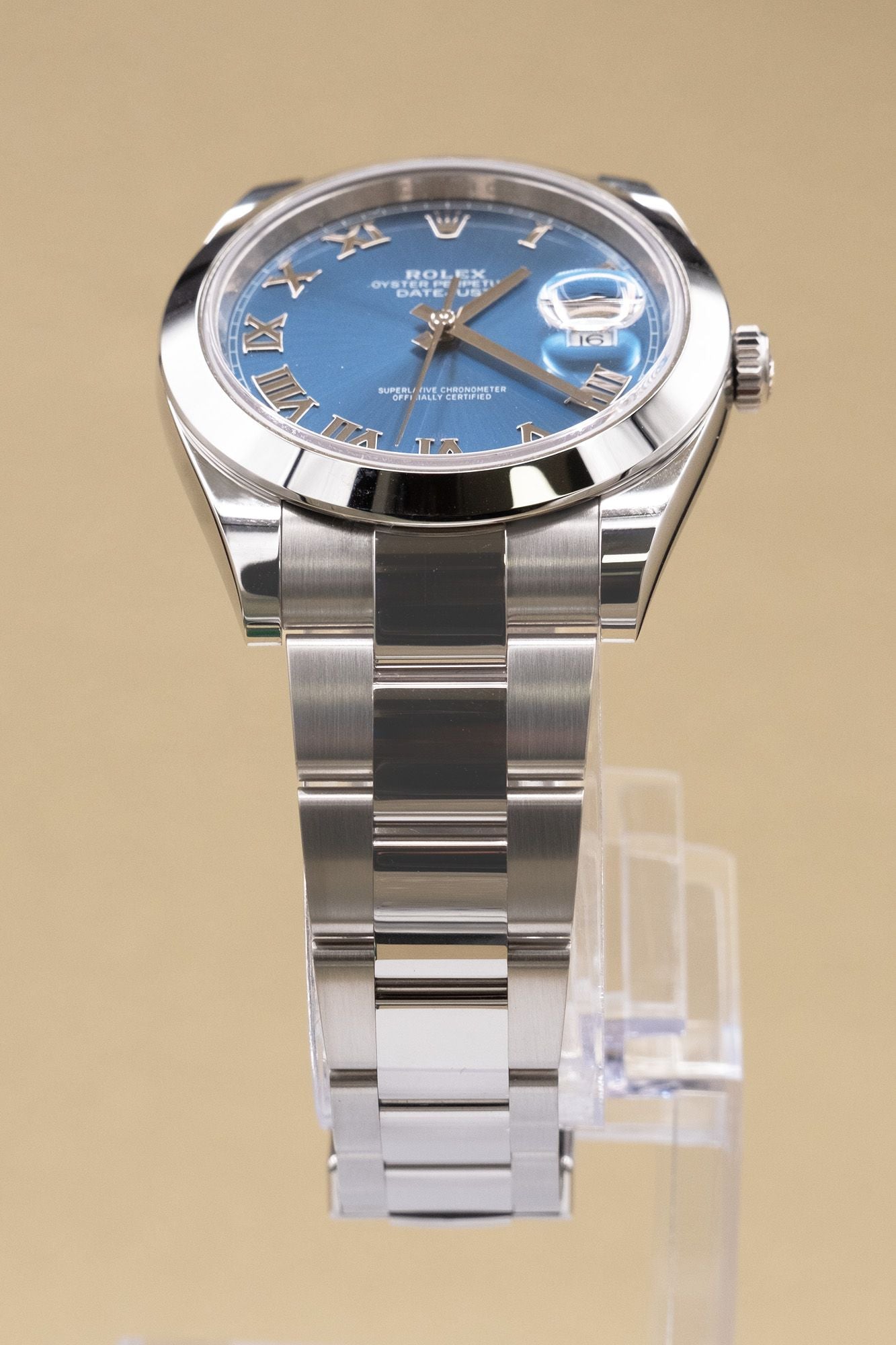 Rolex Datejust 41 Blue Roman Dial on Oyster 126300 Card 2026
