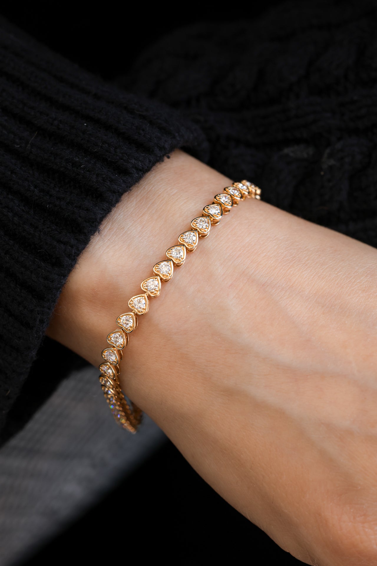 Johann Paul Tennis Bracelet in 14K Yellow Gold, 2.63ct B-9139
