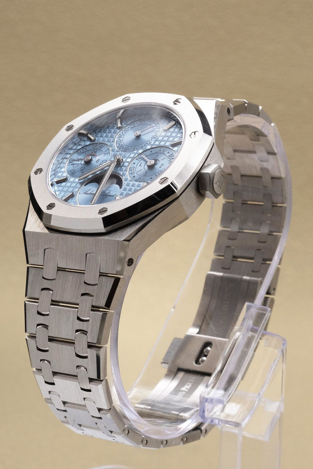 Audemars Piguet 150th Year An. Light Blue Dial on Stainless Steel 26684ST.OO.1356ST.01 with Box