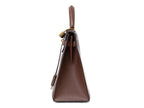 Vintage Hermes Kelly 32 Sellier Brown Handbag