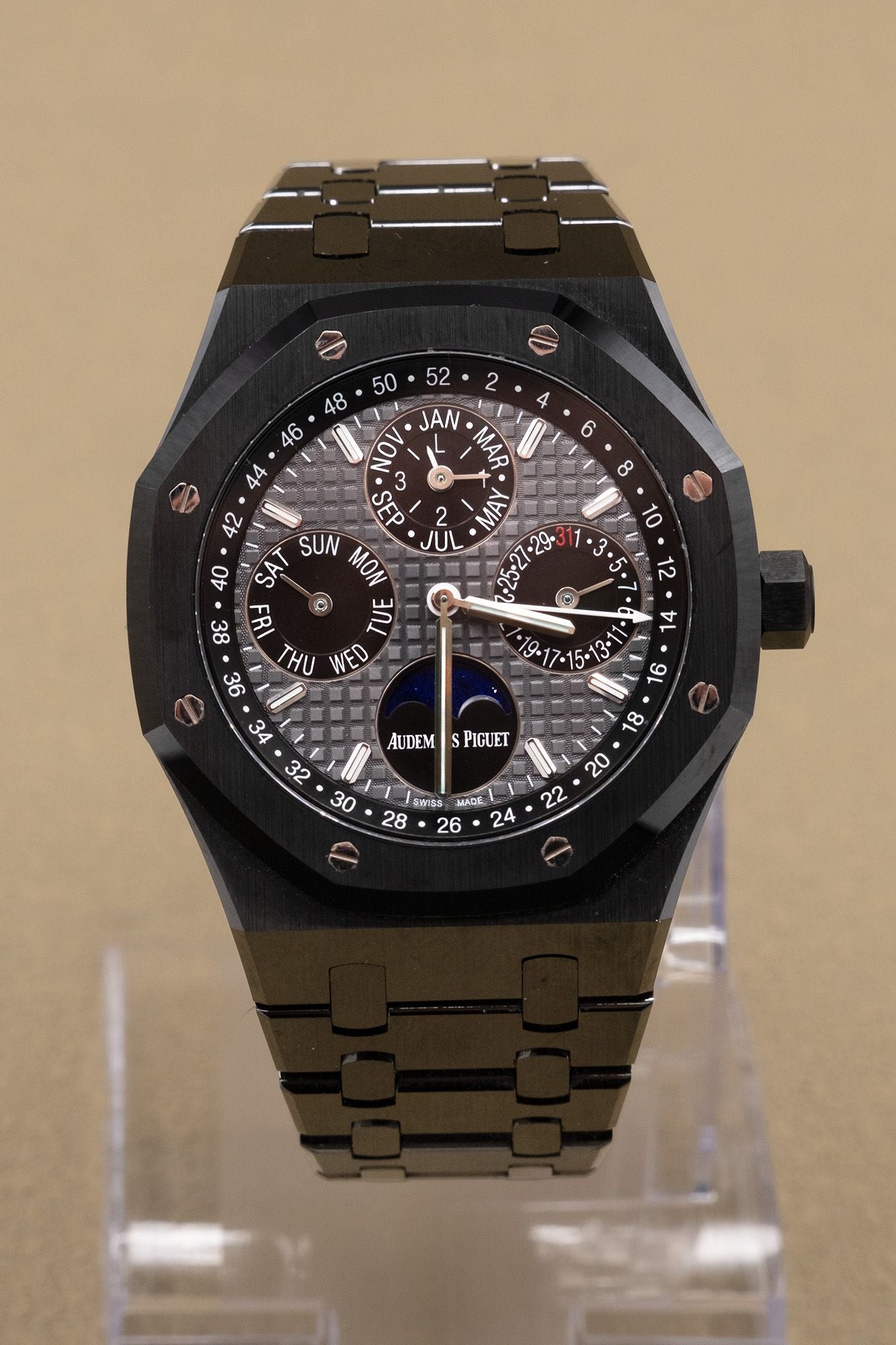 Audemars Piguet Royal Oak Perpetual Calendar Slate Grey Dial on Bracelet 26579CE.OO.1225CE.01 Complete 2017