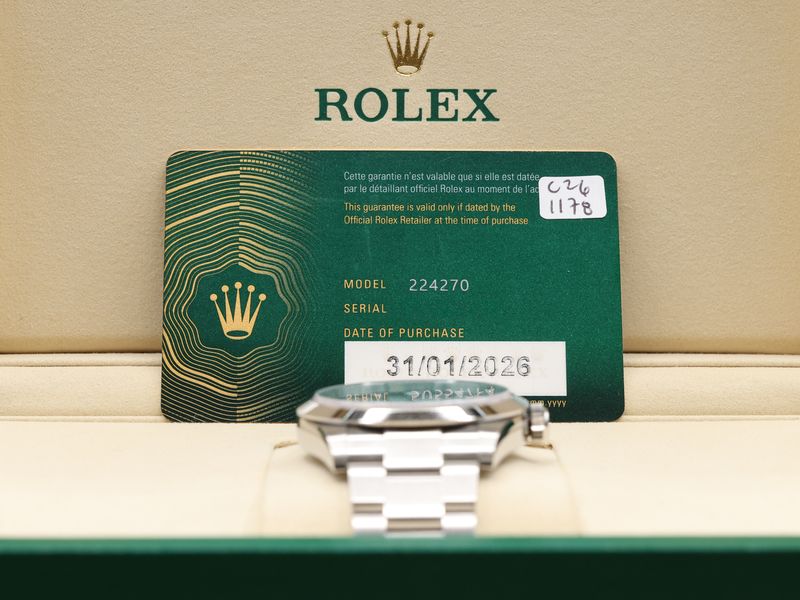 Rolex Explorer 40 Black Index Arabic Dial on Oyster 224270 Complete 2026