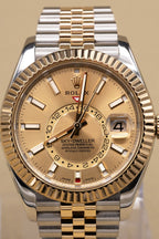 Rolex SkyDweller Champagne Dial on Jubilee 326933 Complete 2023