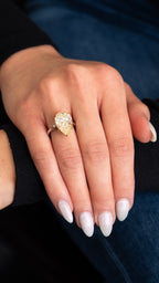 White Gold Engagement Ring 7.29 cts.