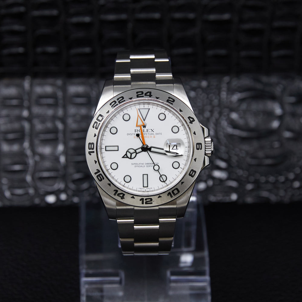 Rolex Explorer II White Dial on Oyster 216570 with Box