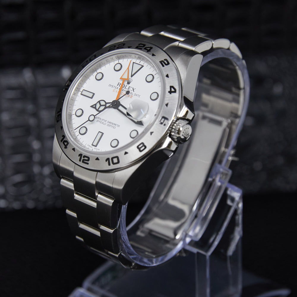 Rolex Explorer II White Dial on Oyster 216570 with Box