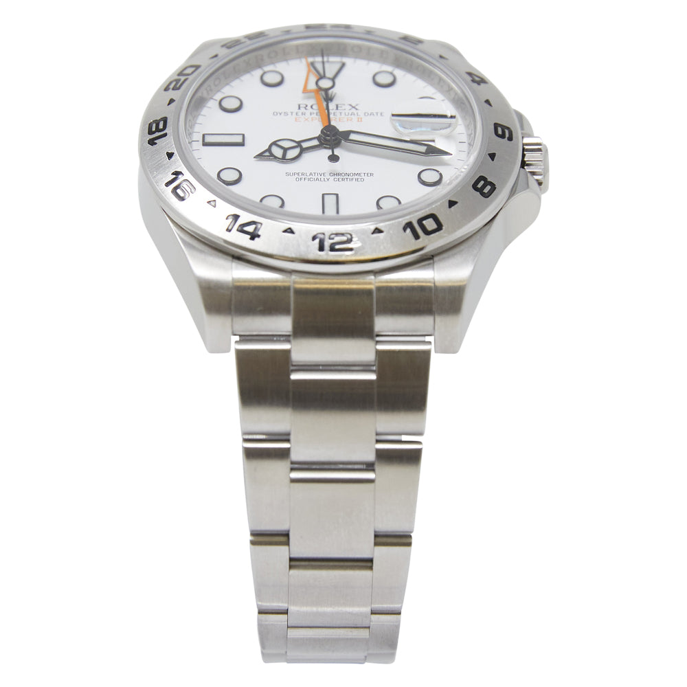 Rolex Explorer II White Dial on Oyster 216570 with Box