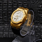 Audemars Piguet Royal Oak White Dial on Leather Strap 26120BA.OO.D088CR.01 Complete 2009