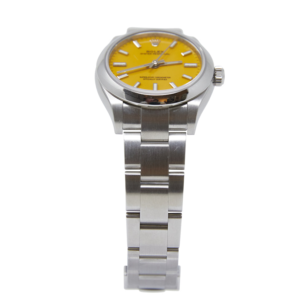 Rolex Oyster Perpetual 31 Yellow Index Dial on Oyster 277200 Complete 2022