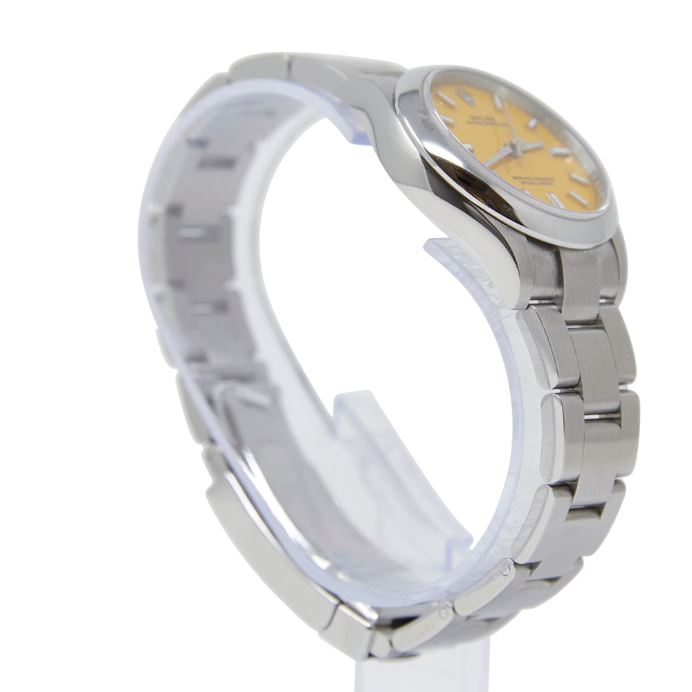 Rolex Oyster Perpetual 31 Yellow Index Dial on Oyster 277200 Complete 2022