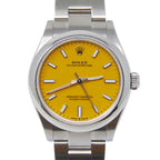 Rolex Oyster Perpetual 31 Yellow Index Dial on Oyster 277200 Complete 2022