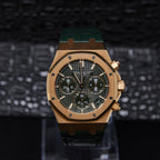 Audemars Piguet Royal Oak Chronograph "50th Anniversary" Green Dial on Leather Strap 26240OR.OO.D404CR.01 Complete 2024