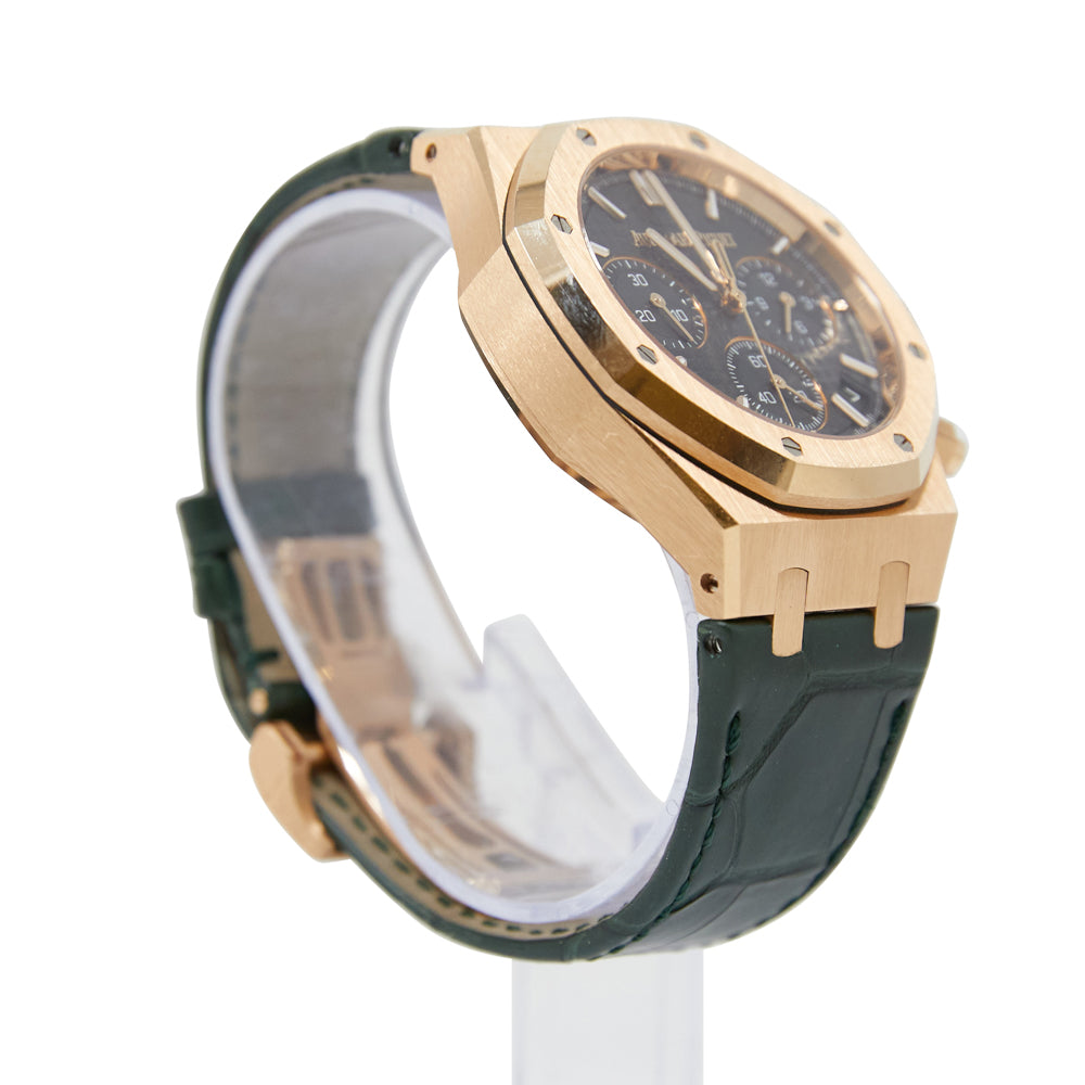 Audemars Piguet Royal Oak Chronograph "50th Anniversary" Green Dial on Leather Strap 26240OR.OO.D404CR.01 Complete 2024