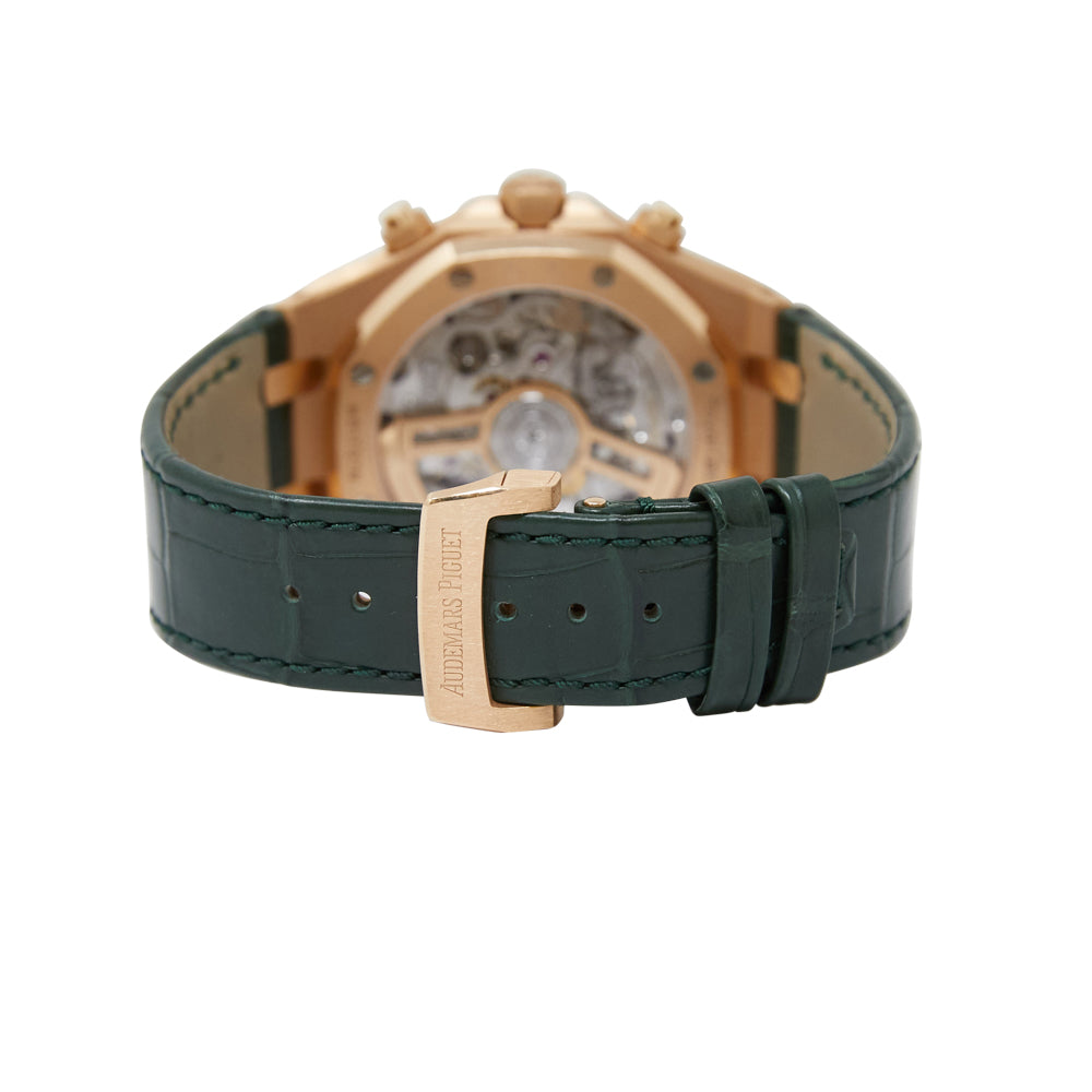 Audemars Piguet Royal Oak Chronograph "50th Anniversary" Green Dial on Leather Strap 26240OR.OO.D404CR.01 Complete 2024