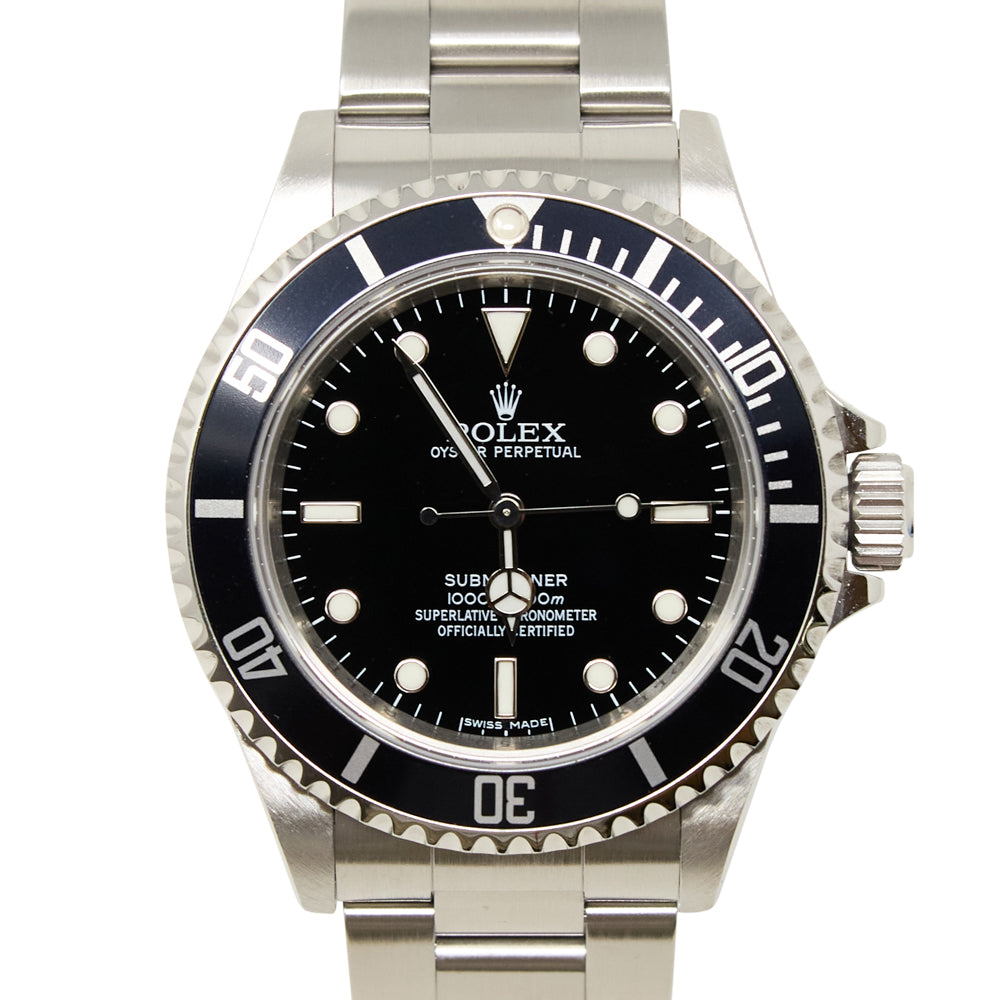 Rolex Submariner Black Dial on Oyster 14060M Complete 2009