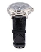 Patek Philippe Complications Annual Calendar Moon Phases Gray Dial on Black Leather Strap 5205G-010 Complete 2017