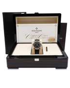 Patek Philippe Complications Annual Calendar Moon Phases Gray Dial on Black Leather Strap 5205G-010 Complete 2017