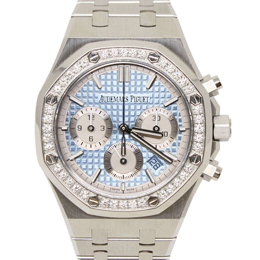 Audemars Piguet Royal Oak Chronograph Blue Dial on Bracelet 26715ST.ZZ.1356ST.01 Card 2022