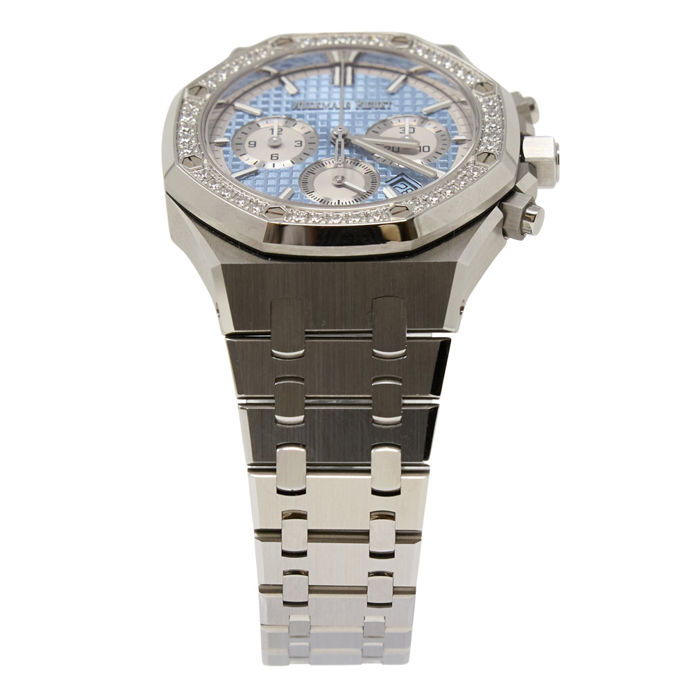 Audemars Piguet Royal Oak Chronograph Blue Dial on Bracelet 26715ST.ZZ.1356ST.01 Card 2022