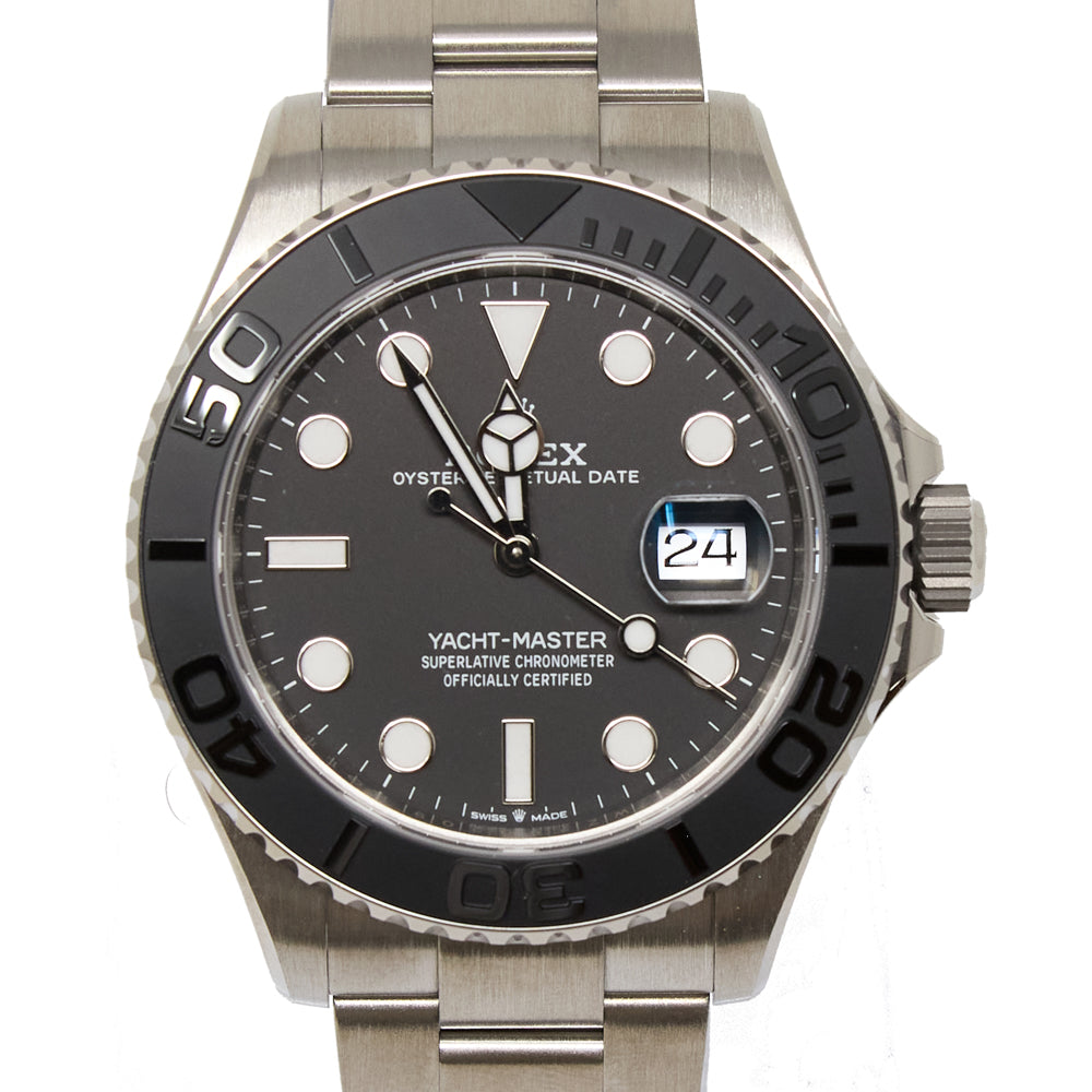 Rolex Rlx Titanium Yacht-Master 42 Black Dial on Oyster 226627 Complete 2025