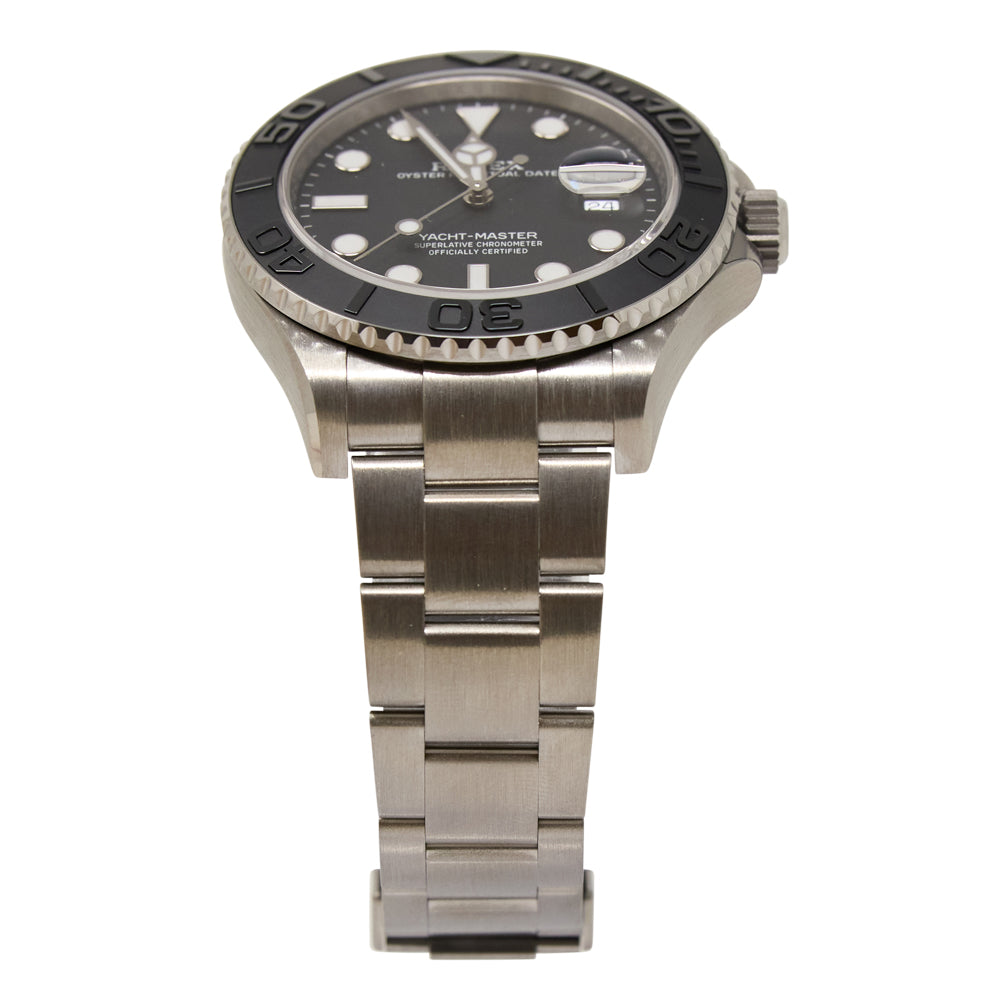 Rolex Rlx Titanium Yacht-Master 42 Black Dial on Oyster 226627 Complete 2025