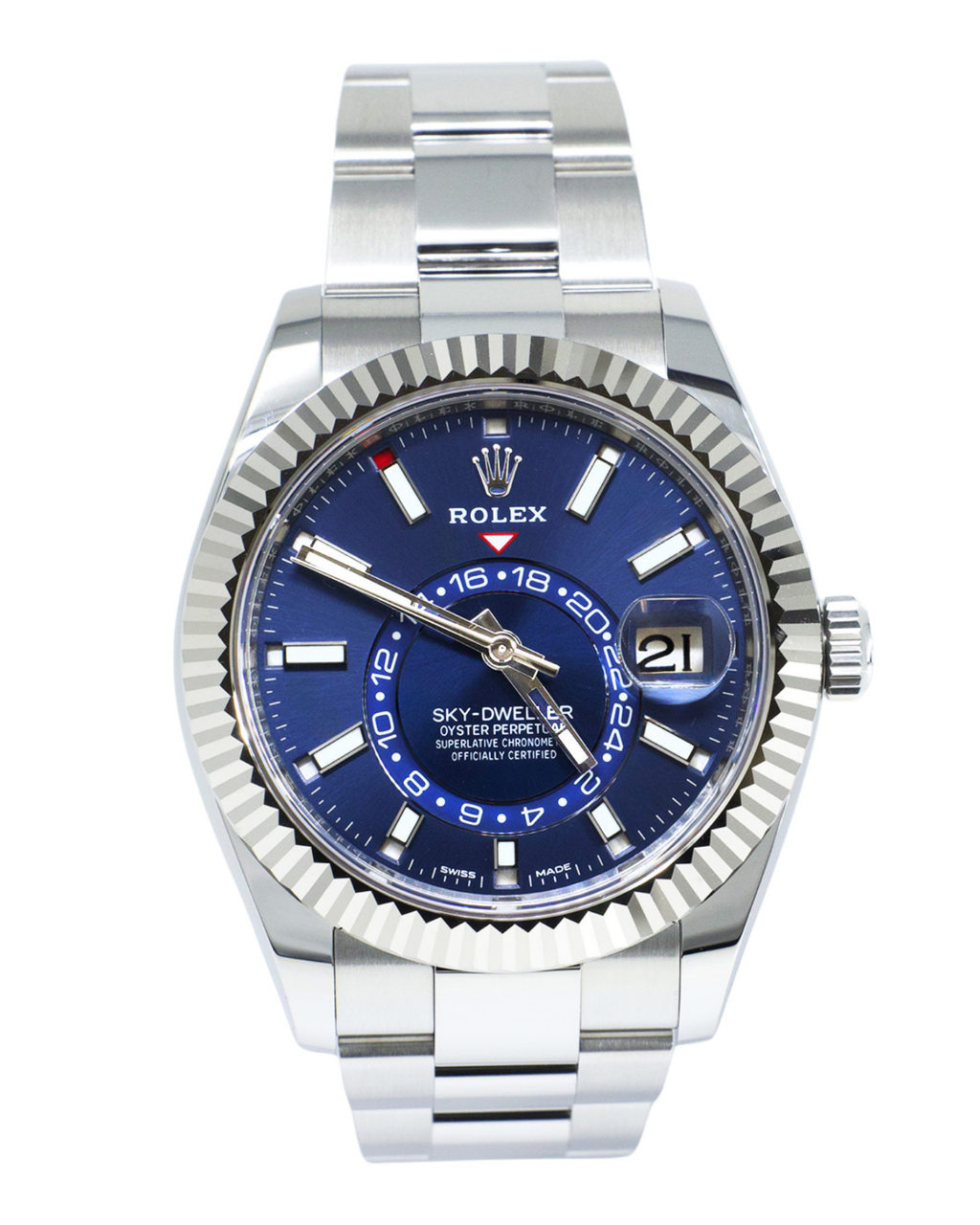 Rolex SkyDweller Blue Dial on Oyster 326934 Complete 2021