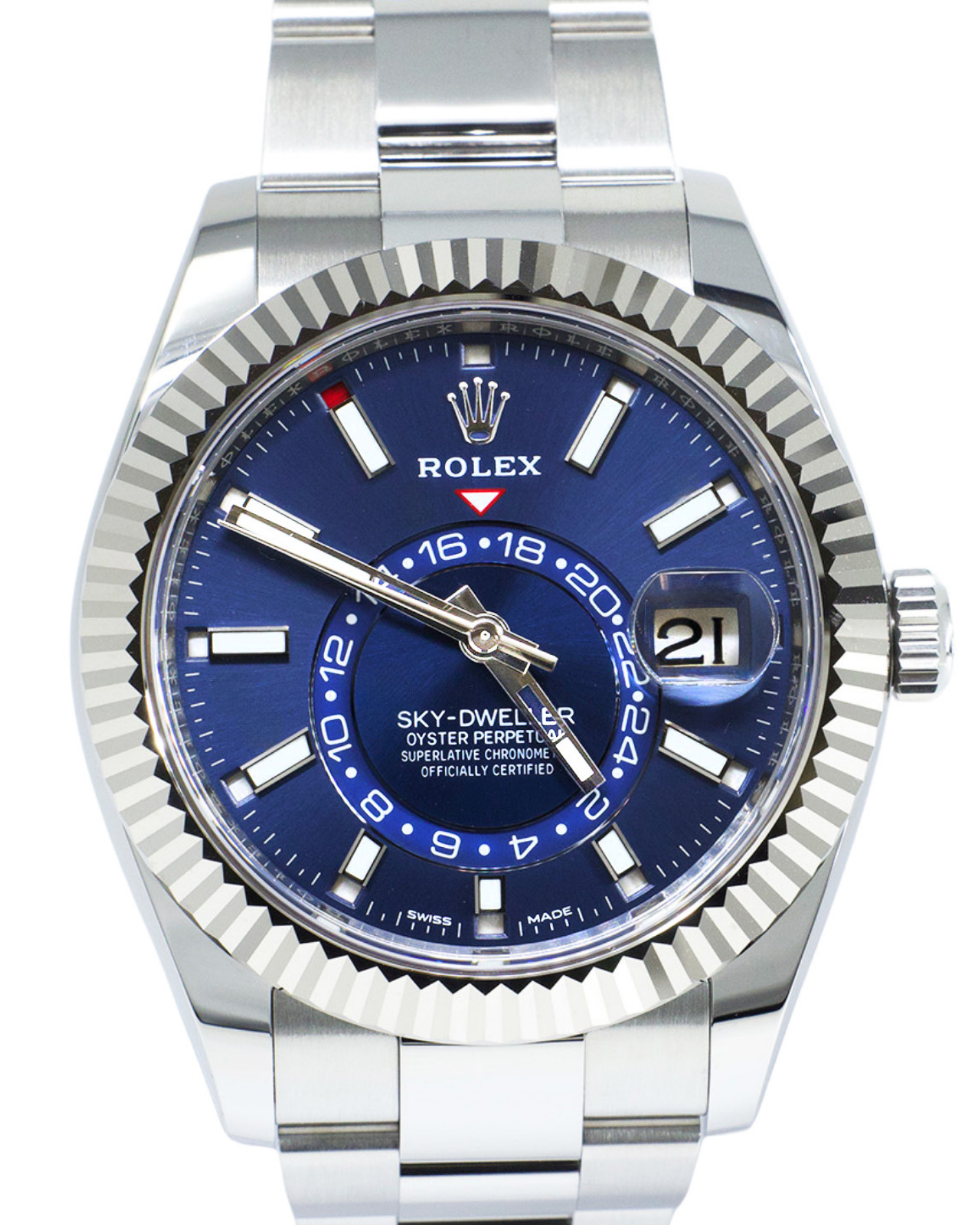 Rolex SkyDweller Blue Dial on Oyster 326934 Complete 2021