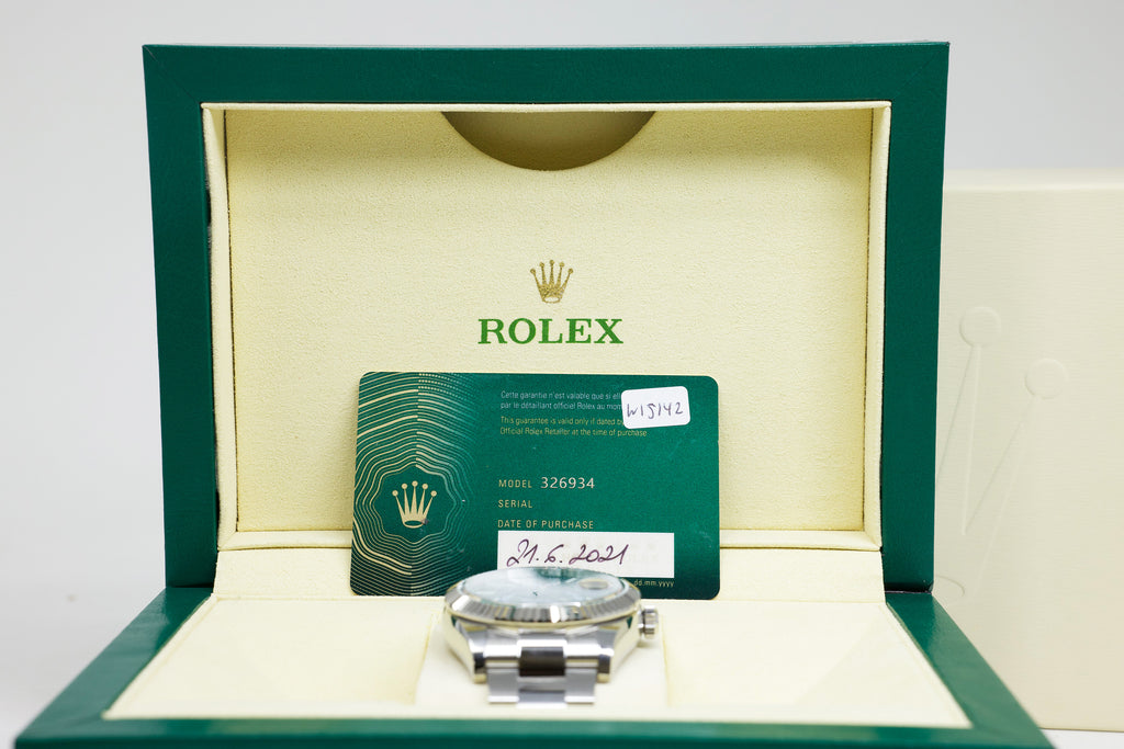 Rolex SkyDweller Blue Dial on Oyster 326934 Complete 2021